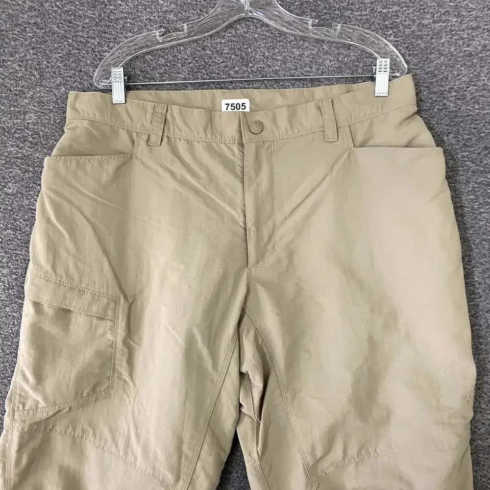 The North Face Men's Size 38 Beige Straight Leg Nylon Outerwear Pants